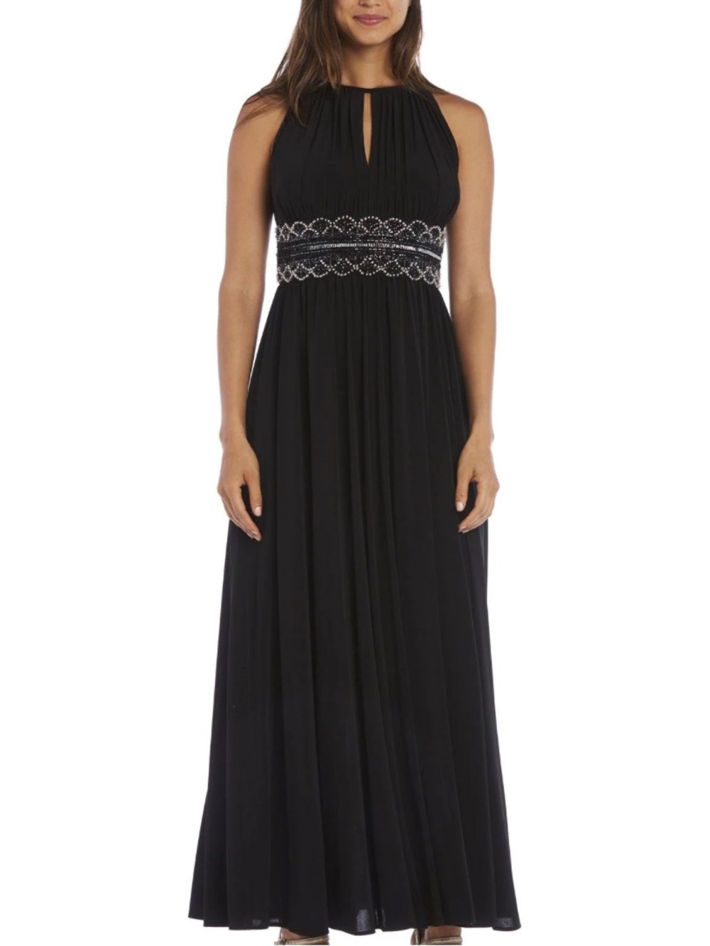 R&M Richards Beaded Gown Black - New with tags